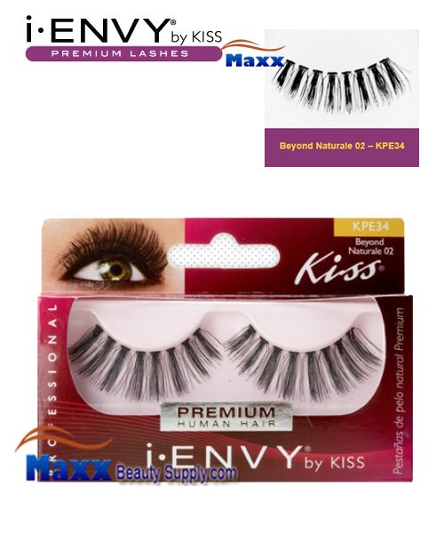 12 Package - Kiss i Envy Beyond Naturale 02 Eyelashes - KPE34